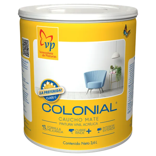 Pintura Caucho Mate VP Colonial Galón Tipo C